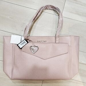 Bebe Pink Tote Bag In Blush (Vegan Leather)
